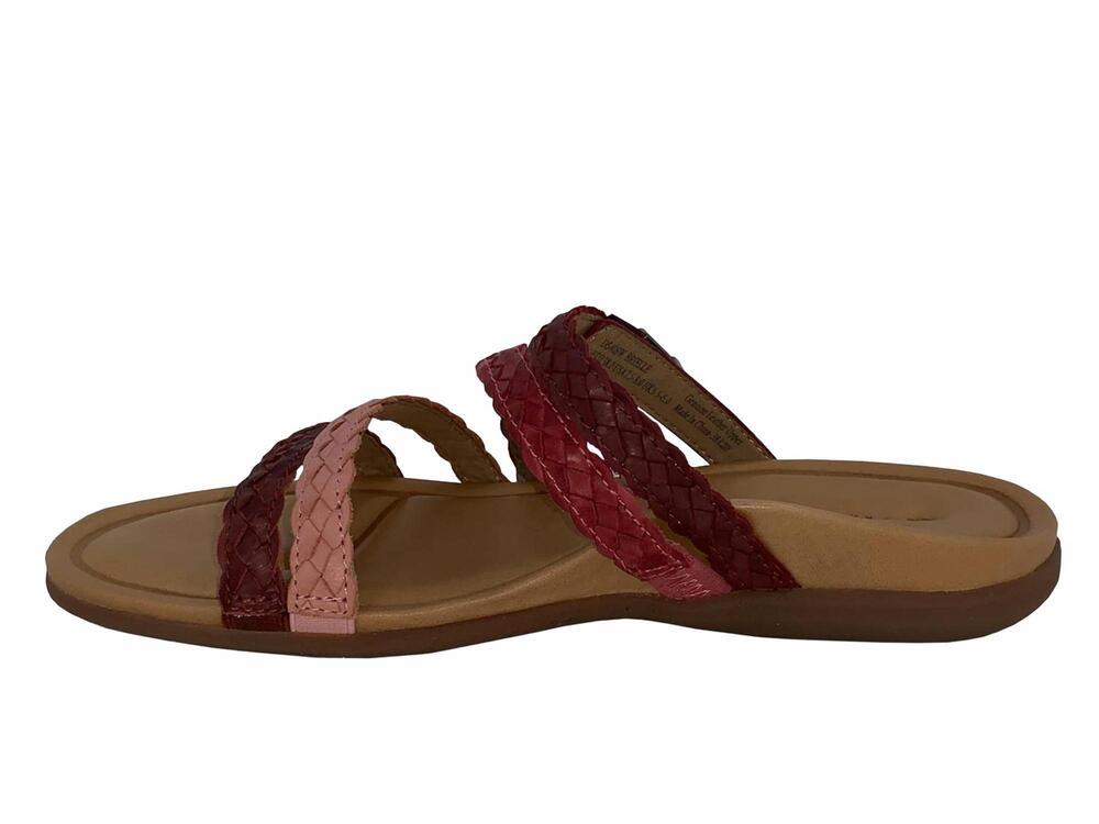 NEW AETREX women's brielle slide sandal in red